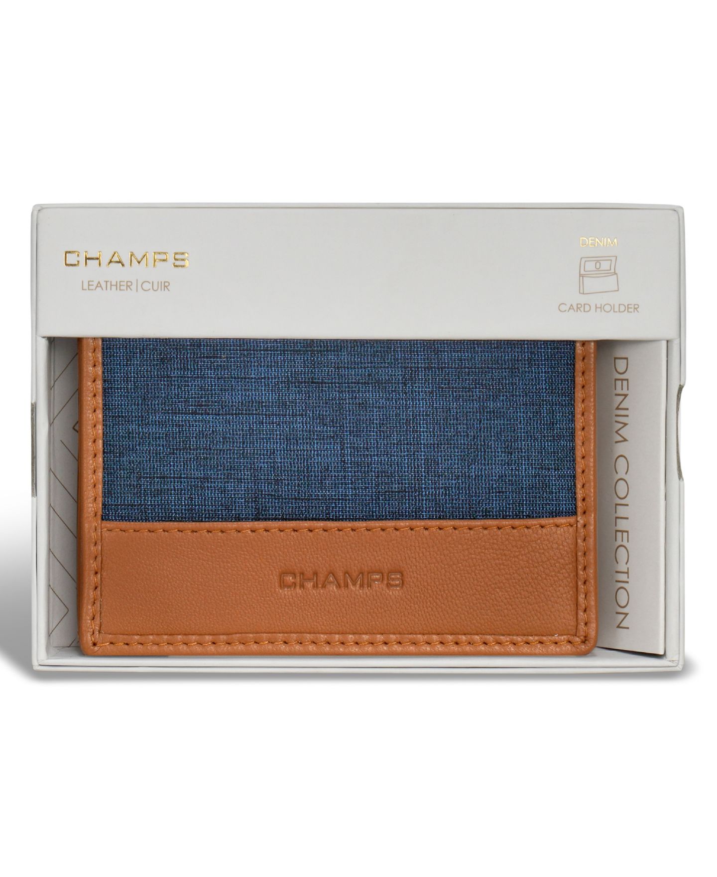 Мужской кожаный картхолдер Champs Denim Collection, цвет: Чёрный — фото 9