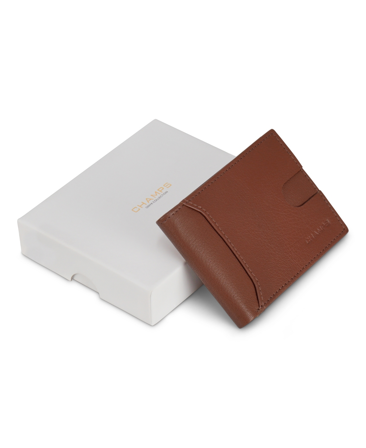 Shop Champs Men's Onyx Collection Leather Access Bi-fold Wallet In Brown