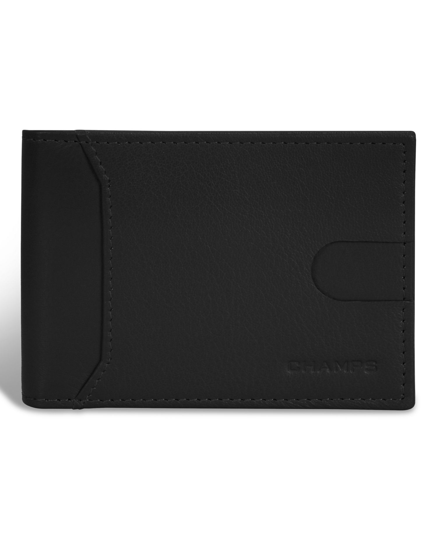 Men's Onyx Collection Leather Bi-Fold Clip Wallet