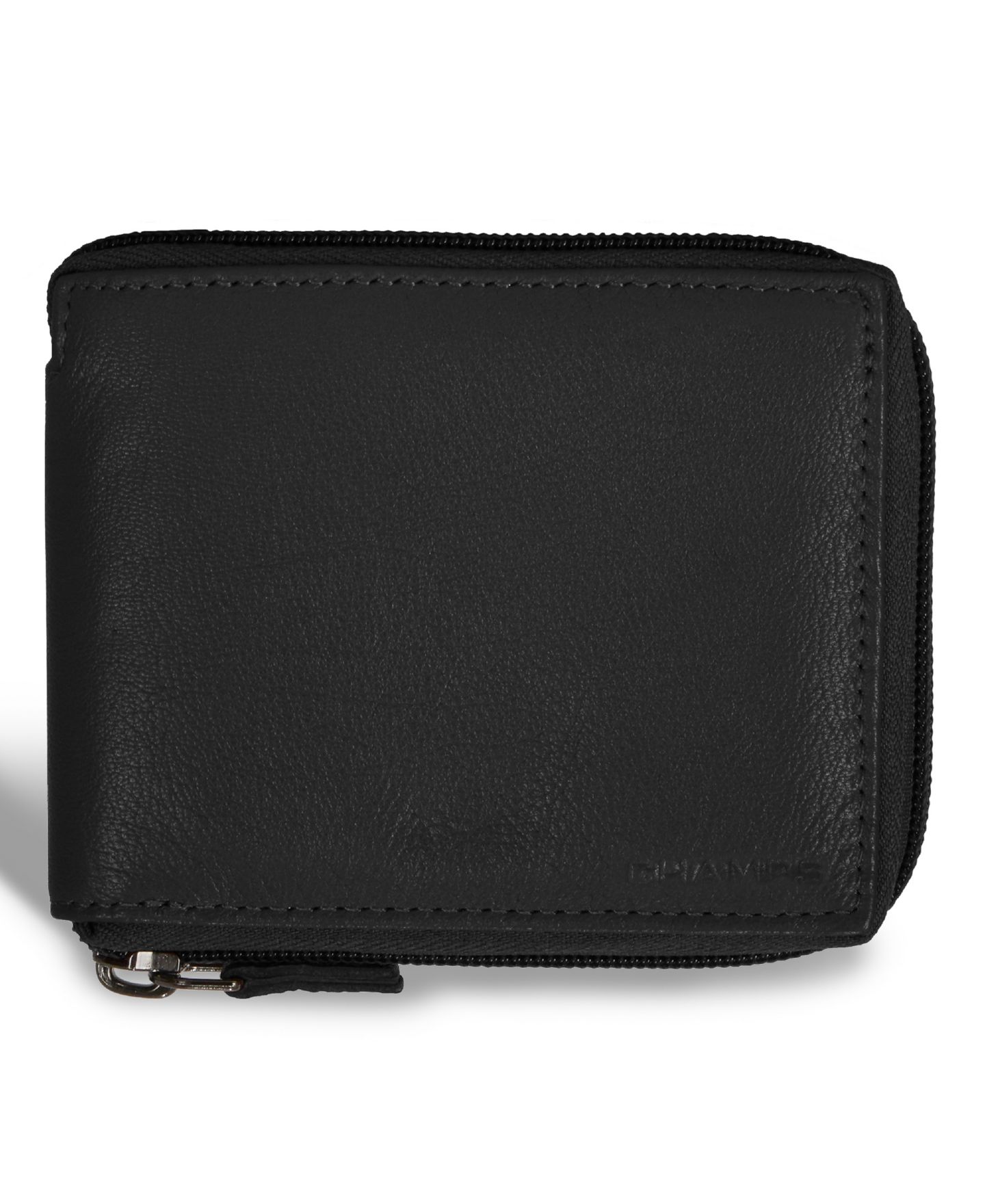 Мужской кошелёк CHAMPS Onyx Collection Leather Zip Around Wallet, цвет: Чёрный — фото 1