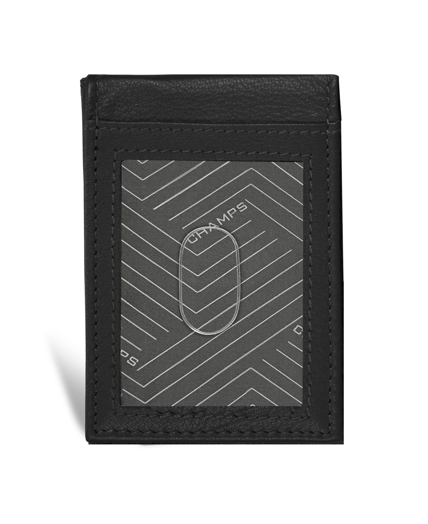 Мужской кожаный магнитный футляр для карт Champs Onyx Collection, цвет: Чёрный — фото 2