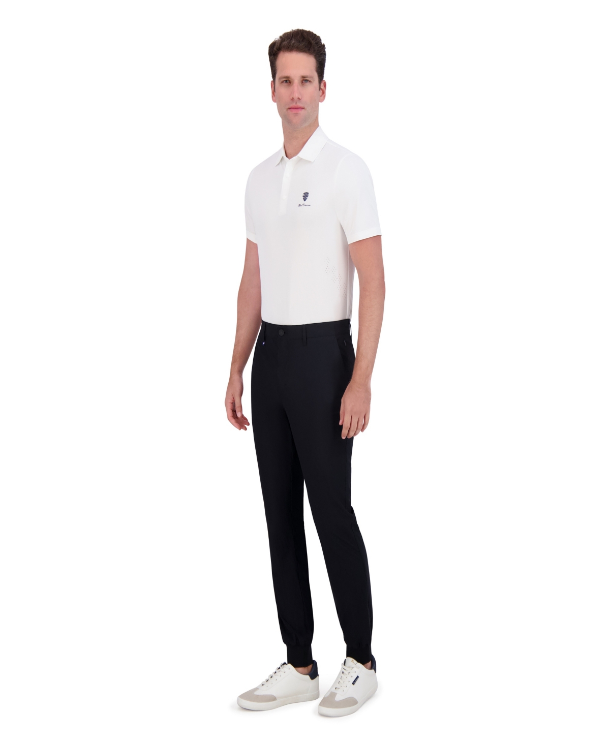 Ben Sherman Men's Sport 4way Stretch Tech Jogger Pants In Black