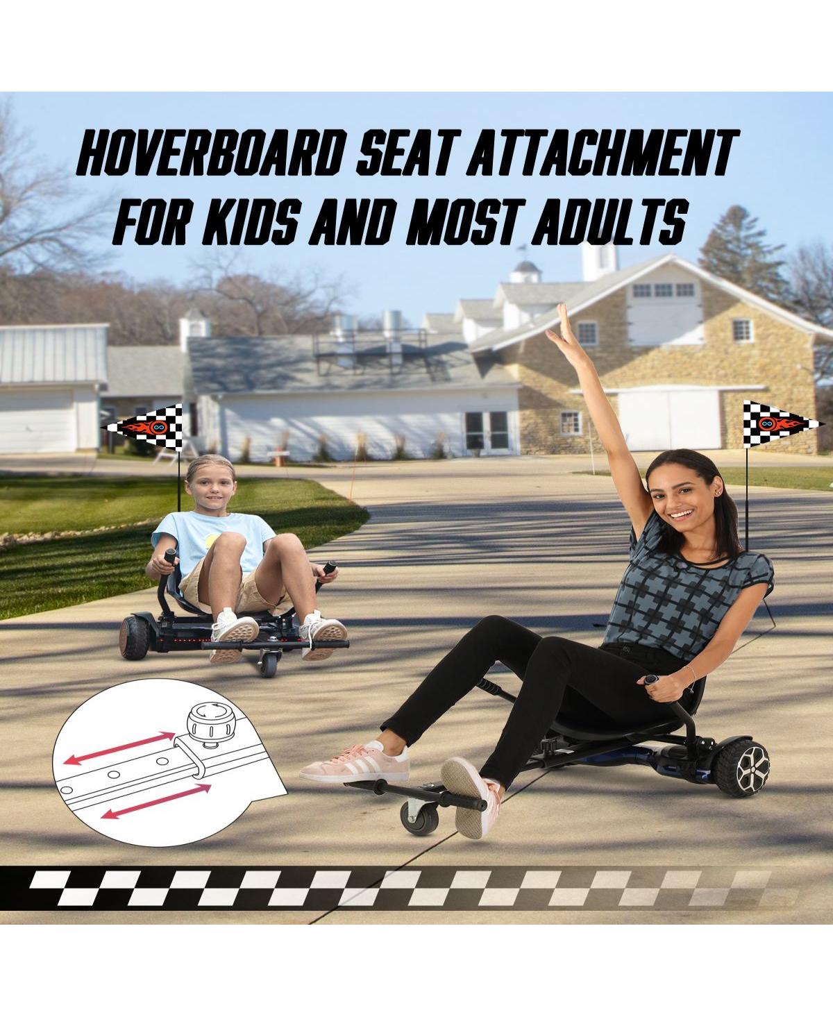Gyroor Hoverboard Seat Attachment, hoverboard go kart attachment with Adjustable Frame Length Compatible with 6.5'' 8'' 10'' Hoverboard, Best Hoverboa