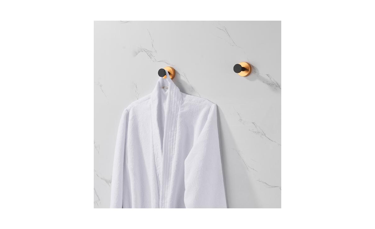 Slickblue Round Base Wall Hanging Coat Hook with Screws Sturdy and Stylish Organizer for Coats and Bags