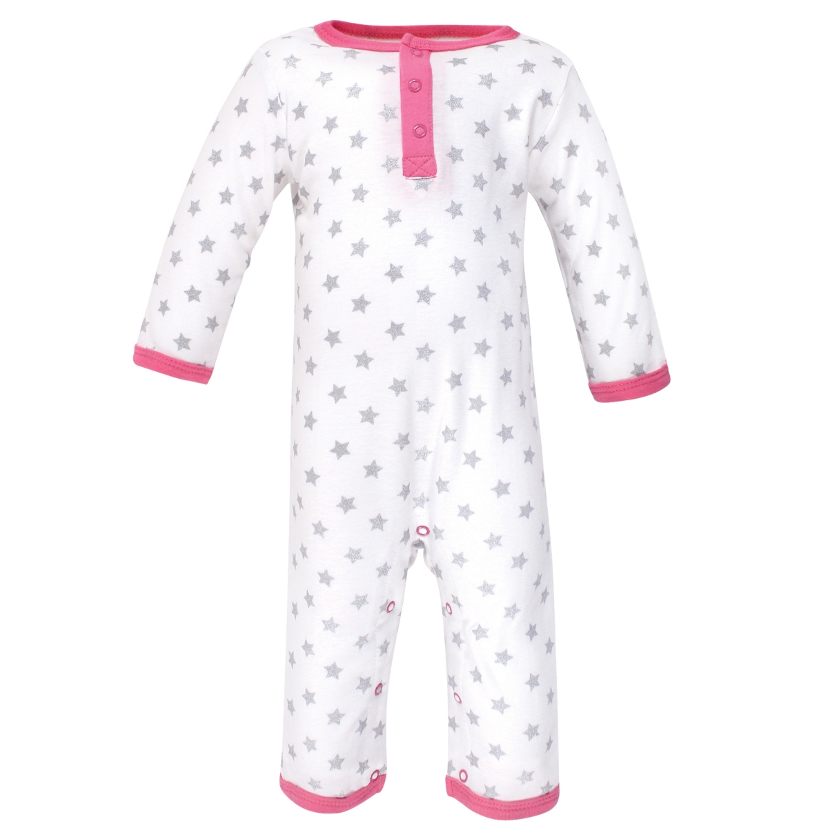 Hudson Baby Baby Girls Hudson Cotton Coveralls 3pk,- Pink unicorn