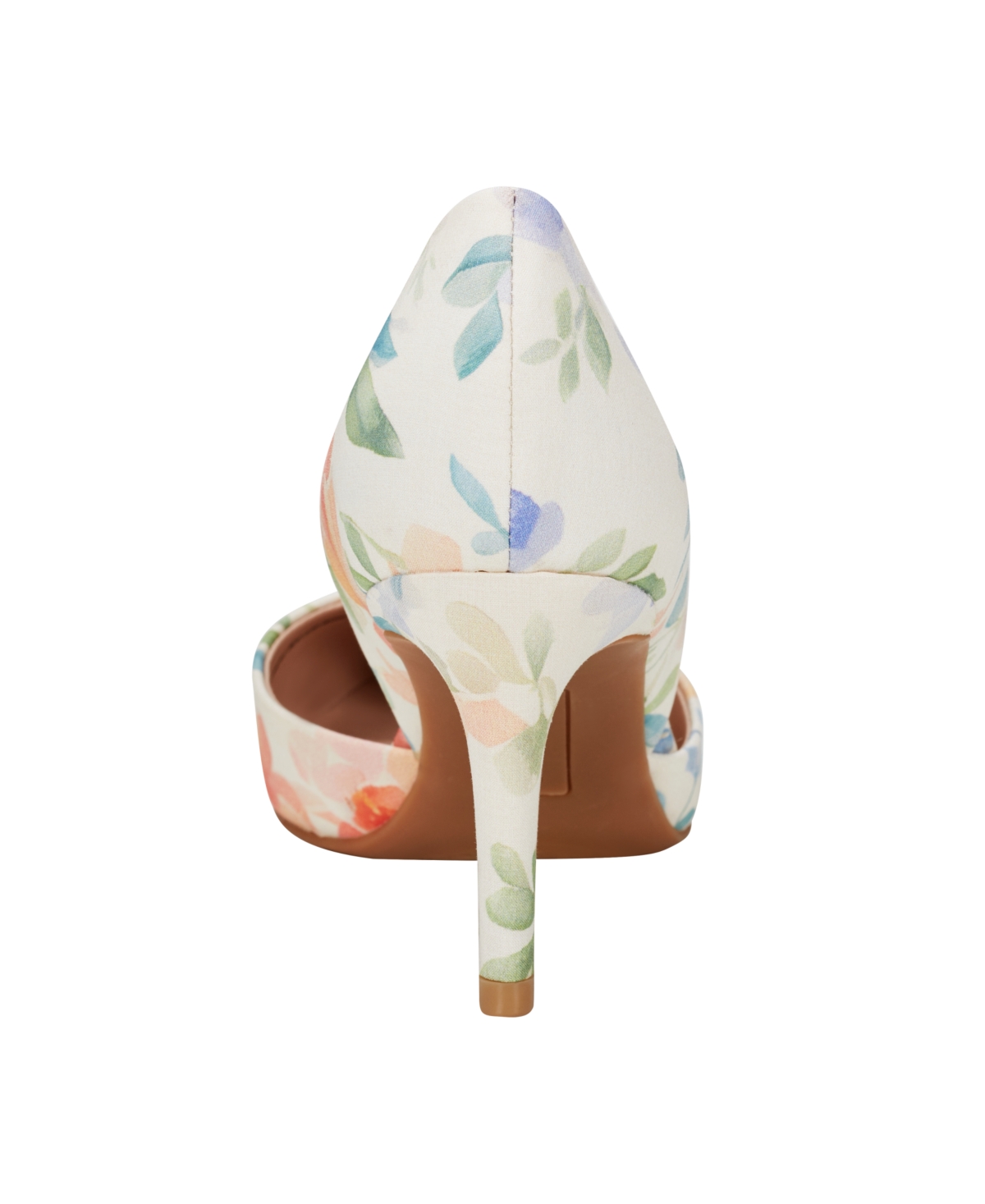 Shop Bandolino Women's Grenow D'orsay Pointed Toe Pumps In Peach Dreamy Floral