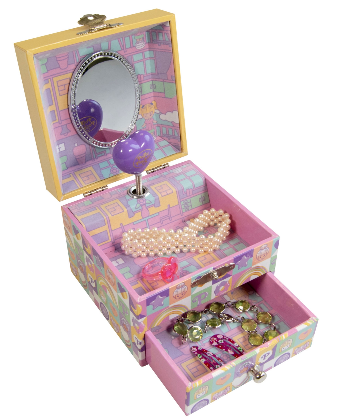 Mele & Co Polly Pocket Square Musical Jewelry Box