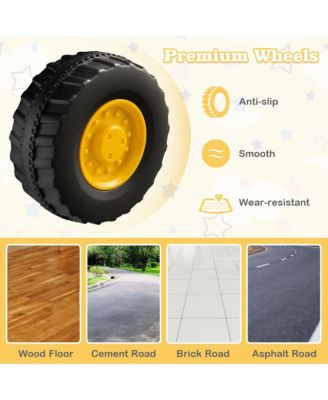 Licensed Caterpillar Kids Rid-On Digger Excavator Toy w/ Rotatable Digging Bucket & Hidden Storage