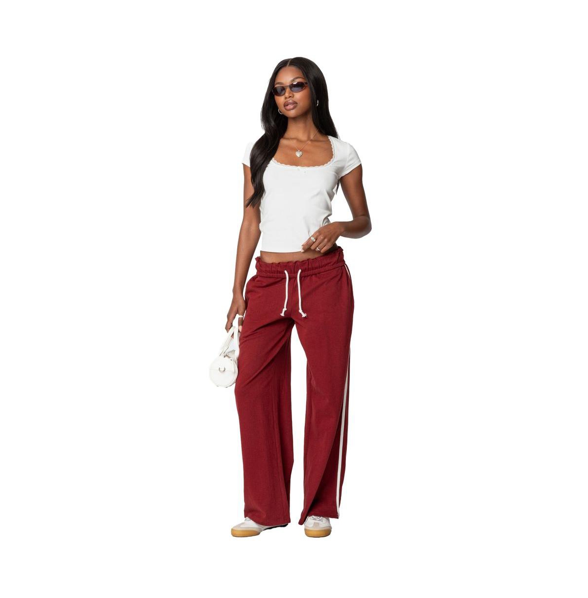 Edikted Women's Priscilla Lace Trim T Shirt