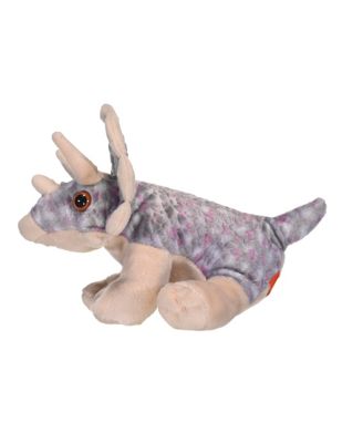 Cuddlekins Mini Triceratops Stuffed Animal, 8 Inches