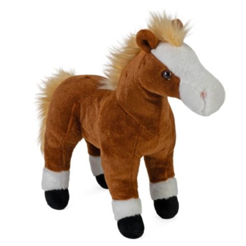 Детская мягкая игрушка Wild Republic Horse Plush, Stuffed Animal, Plush Toy, Gifts for Kids, Cuddlekins, Brown 12 Inches