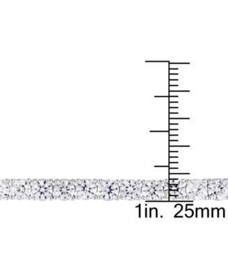 2-Pc. Set Lab-Grown Blue Sapphire (23-3/4 ct. t.w.) & Lab-Grown White Sapphire (23-3/8 ct. t.w.) Collar Necklace & Bracelet in Sterling Silver (Also in Lab-Grown Ruby)