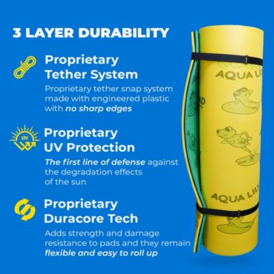 12 Foot Original Water Playground Floating Foam Island, Yellow