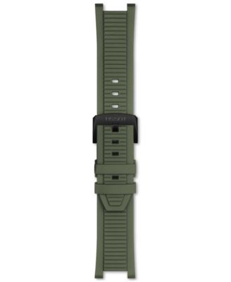 Men's Swiss Chronograph T-Race Green Rubber Strap Watch 45mm