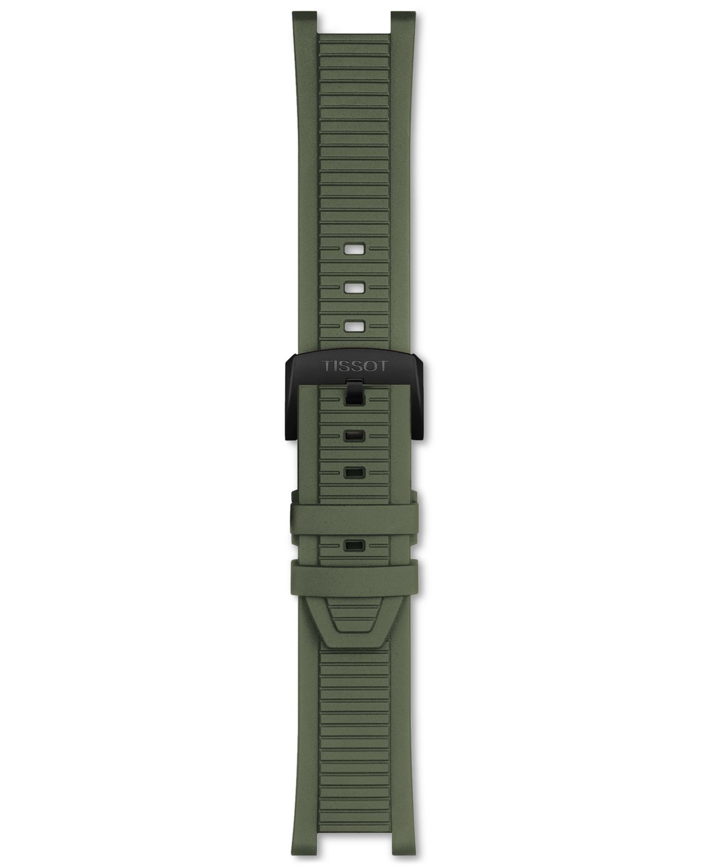 Мужской хронограф Tissot Swiss T-Race с зелёным каучуковым ремешком, 45 мм — фото 5