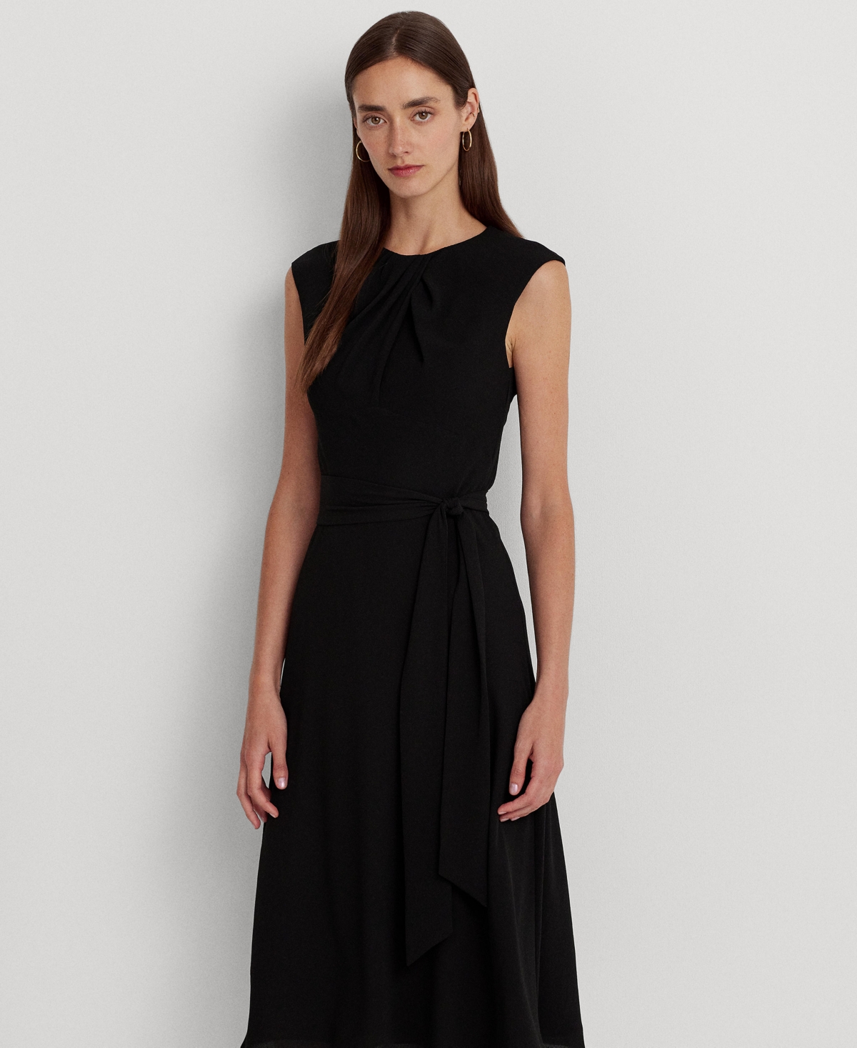 Lauren Ralph Lauren Women's Bubble Crepe Cap-Sleeve Dress