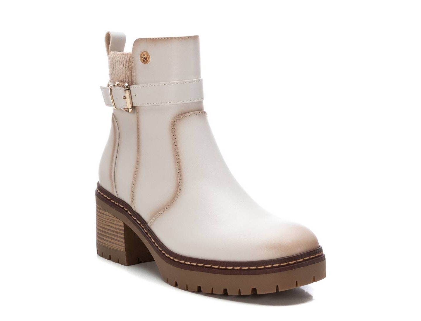 Женские ботинки XTI Casual Booties, цвет: Бежевый — фото 1