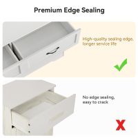 Dresser For Bedroom With 6 Drawers, Wood Drawer Dresser Chest Of Drawers For Closet, Living Room, Hallway, Nursery, Kids Bedroom(White)