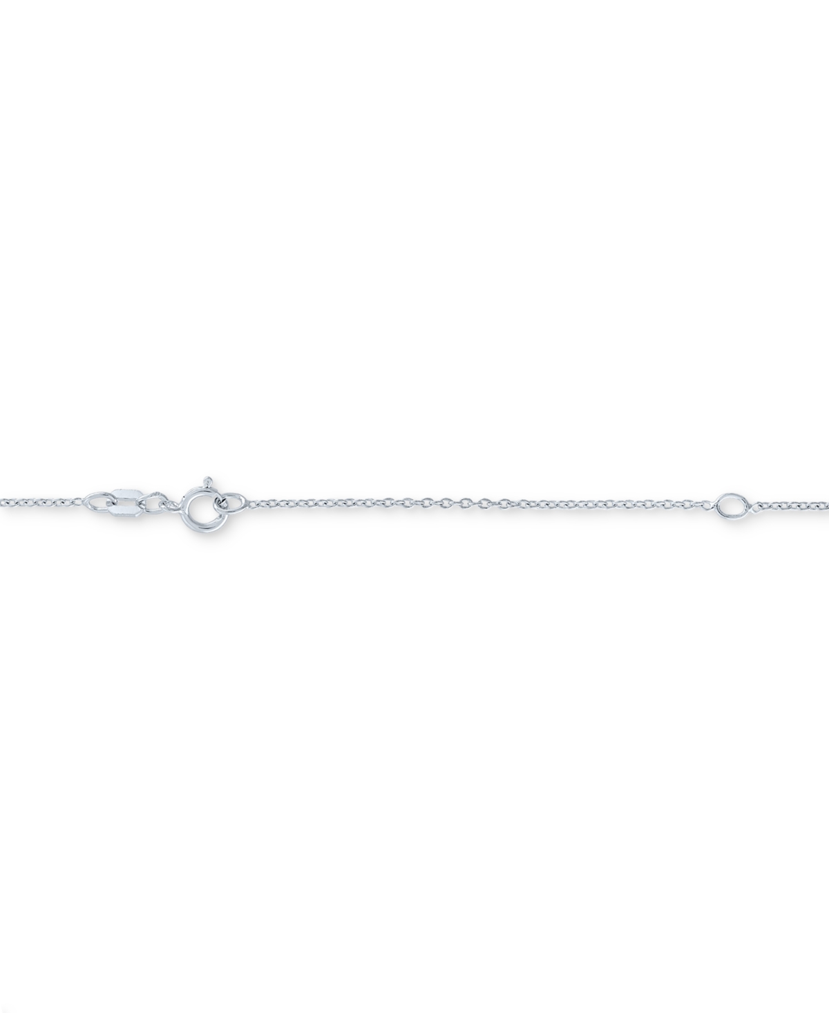 Macy's Diamond Accent Butterfly Pendant Necklace In Sterling Silver, 16" + 2" Extender In Sterling Silver
