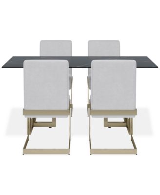 Emila 5 Pc. Dining Set (Rectangular Table & 4 Chairs), Created for Macy's