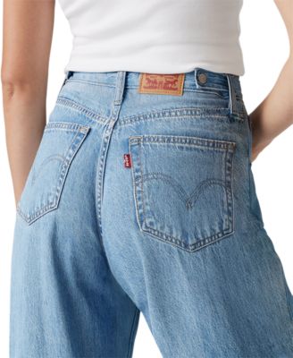 Women's Cinch-Waist Lightweight Baggy Jeans