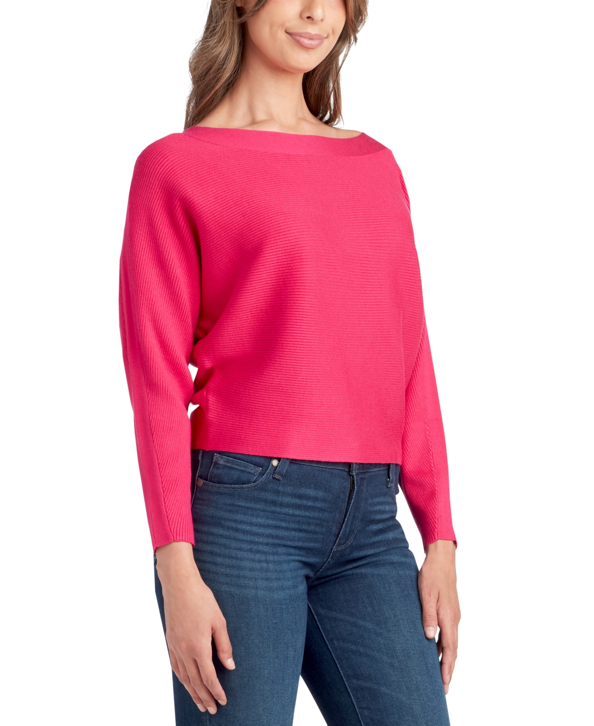 Bcx Juniors' Dolman-Sleeve Boat-Neck Sweater