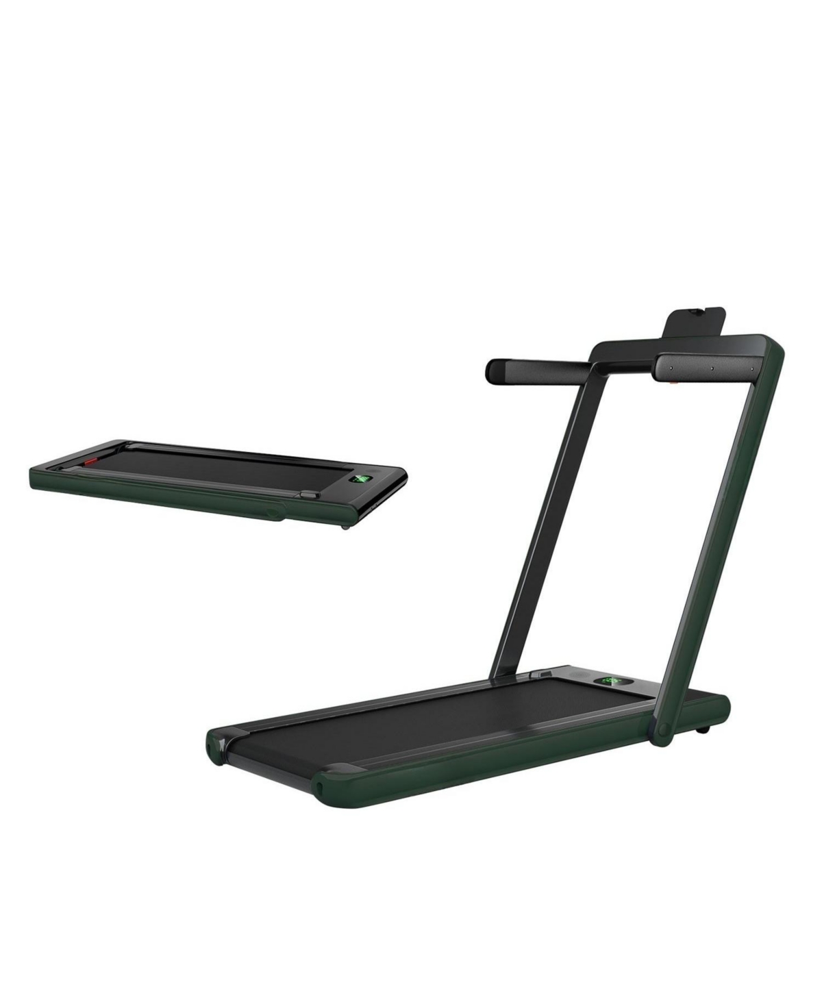 2.25HP 2-in-1 Folding Treadmill &#x2013; App, Speaker & Remote - Green