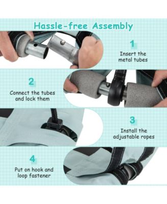 40 Inches Saucer Tree Swing with Adjustable Hanging Ropes and 900D Oxford Fabric