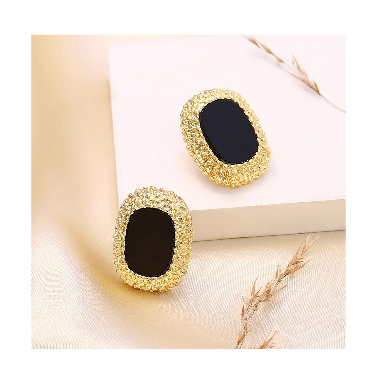 Sohi Women's The Celeste Stud Earrings In Black
