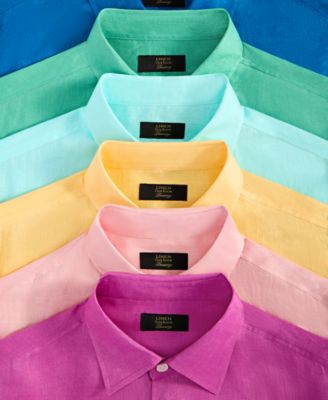 Men's 100% Linen Shirt, Created for Macy's