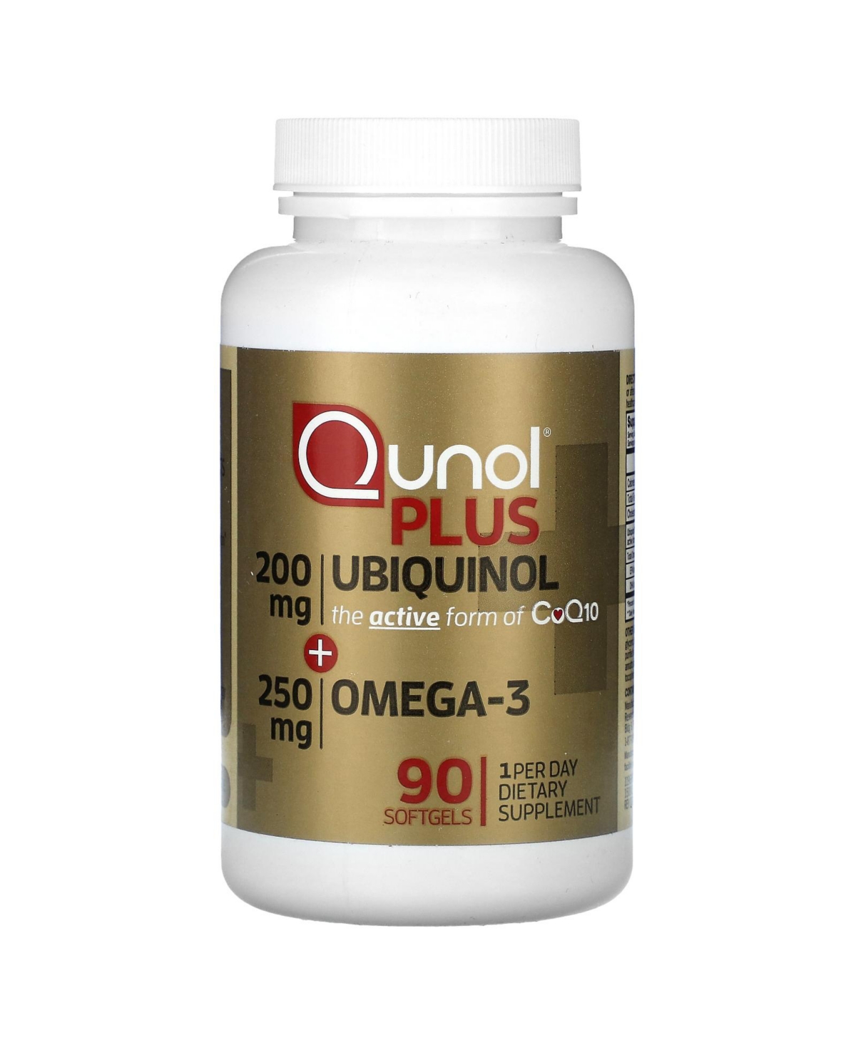 Plus Ubiquinol + Omega-3 200 mg + 250 mg - 90 Softgels