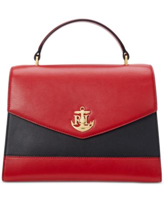 Lauren Ralph Lauren - Two-Tone Leather Small Farrah Satchel