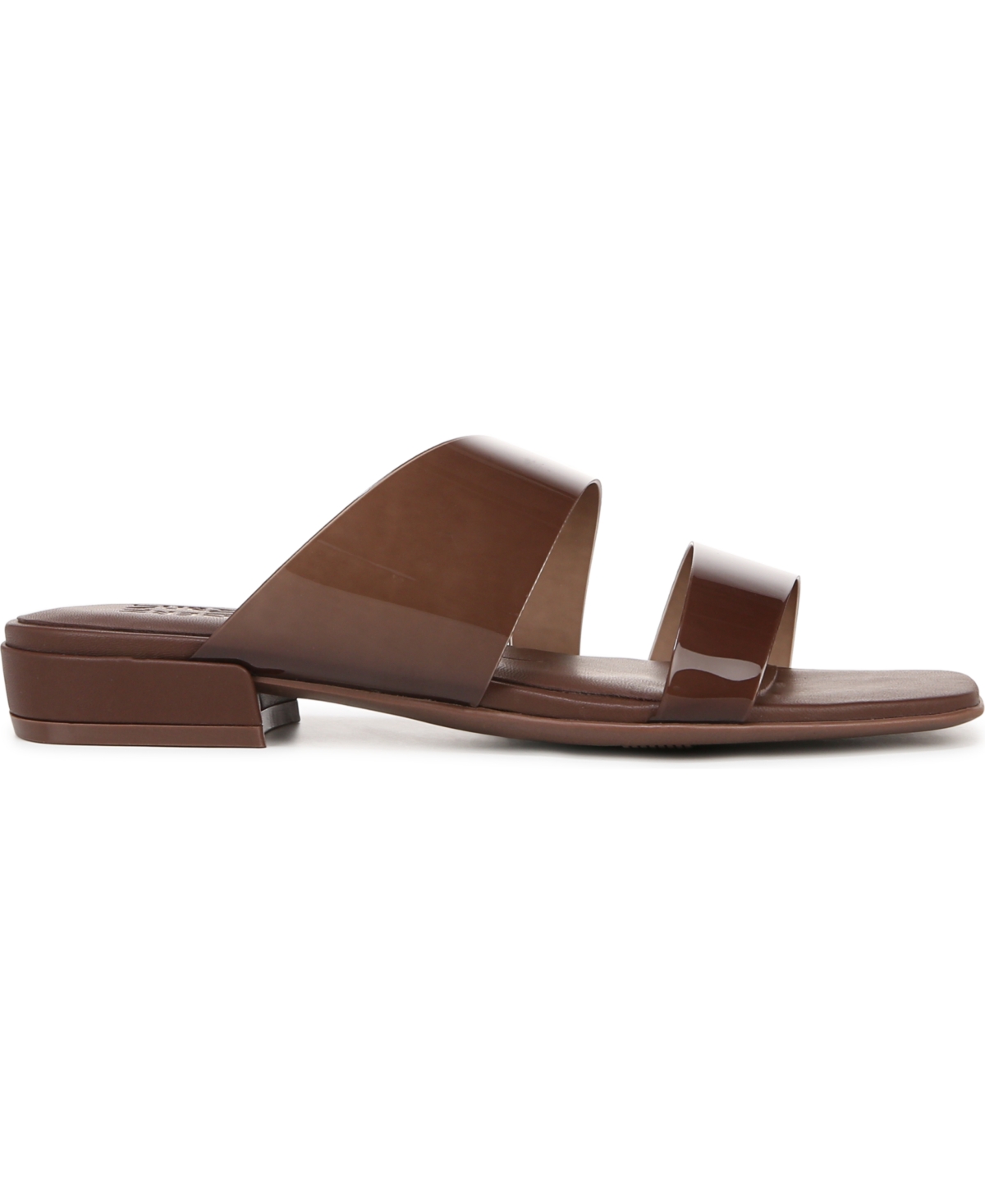 Naturalizer Illuminate-Low Square Toe Slide Sandals - Shade 1 Deep Frosted PVC