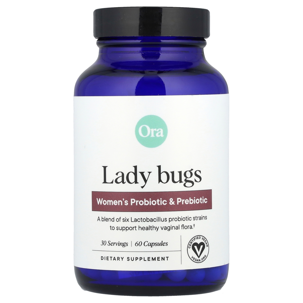 Lady Bugs Women's Probiotic & Prebiotic - 60 Capsules