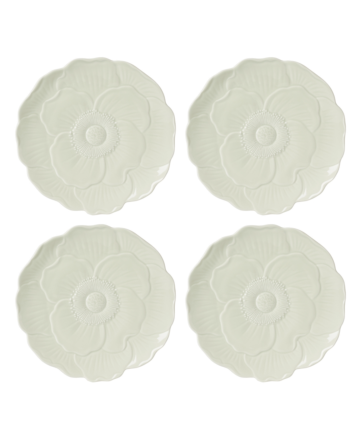 Lenox Butterfly Meadow Floral Accent Plates Set of 4, Service for 4