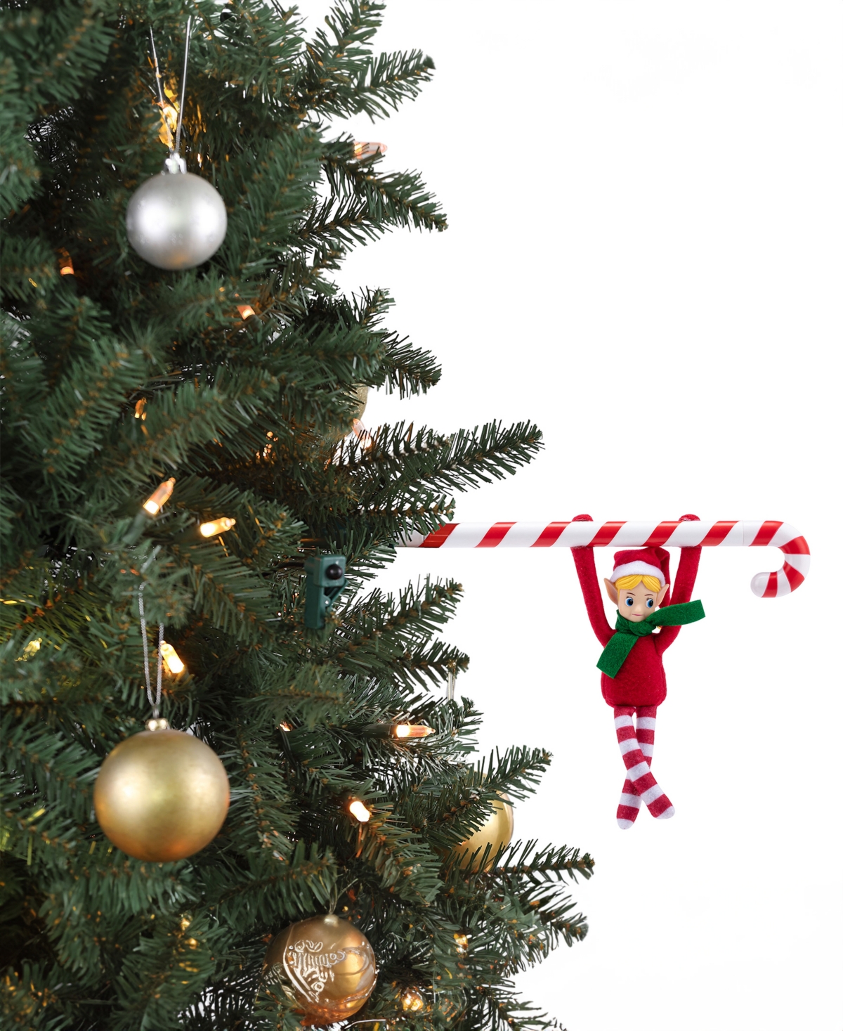 Merry Mischief Elf Musical Tree Acrobat Animated Decor 6 in.
