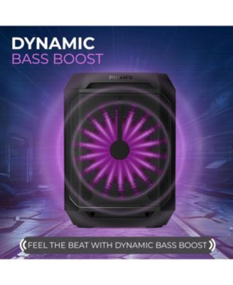 Bluetooth Party Speaker, Dynamic Bass Boost, 14W Output Power, LED Lighting, Portable Party Speaker, Aux-in, USB Playback