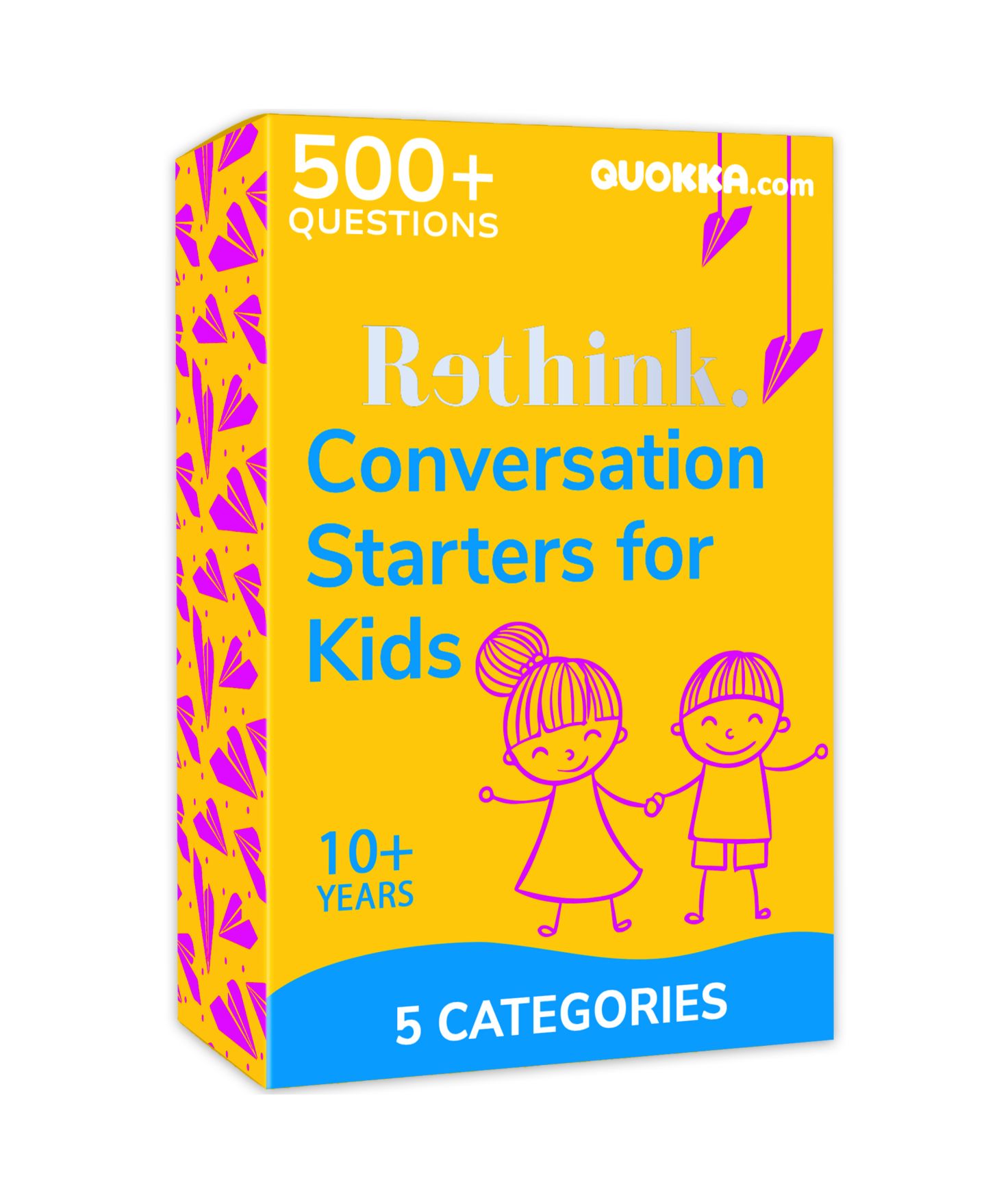 Детская карточная игра Quokka Conversation Card Game, 100 Cards, Ages 8-12, цвет: Travel Version — фото 1