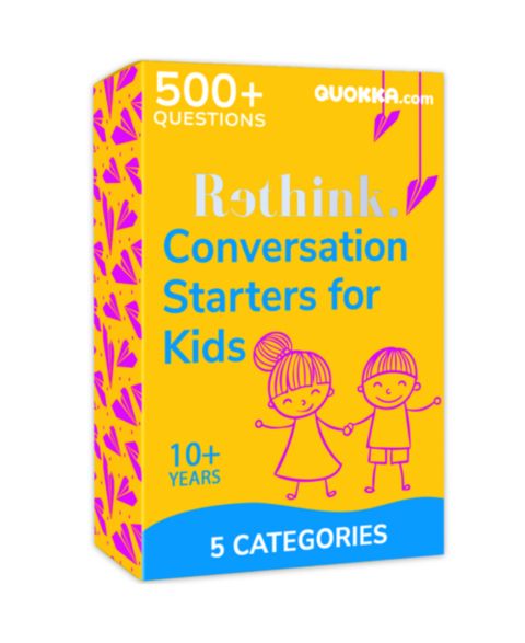 Детская карточная игра Quokka Conversation Card Game, 100 Cards, 8–12 лет, цвет: Travel Version