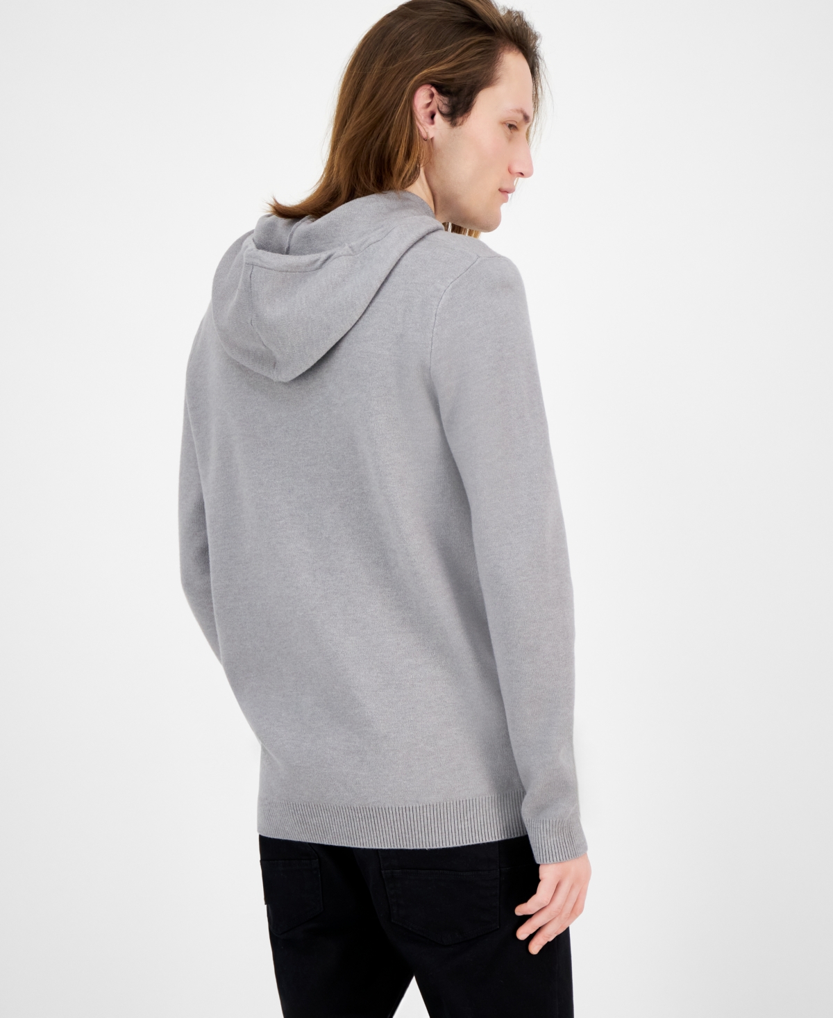 Karl Lagerfeld Paris Men's Slim Fit Long Sleeve Sweater Hoodie