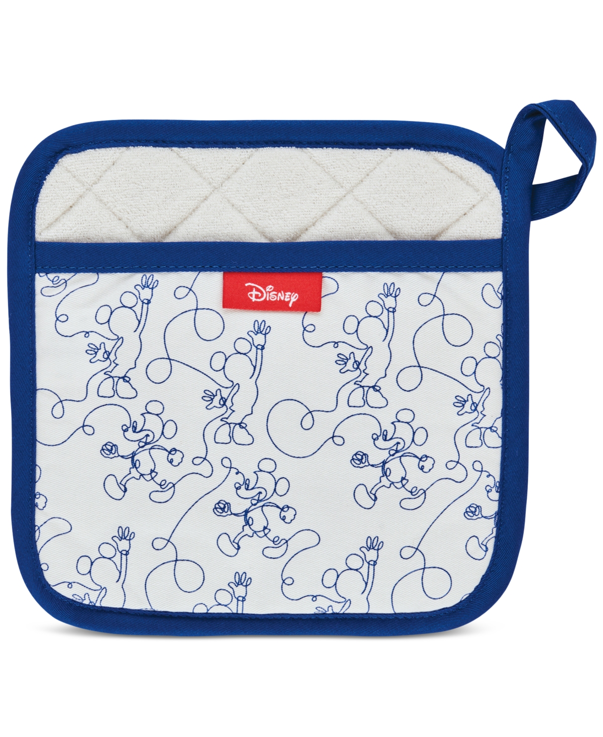 Home Bon Voyage Mickey-Mouse Print Pot Holder - Blue
