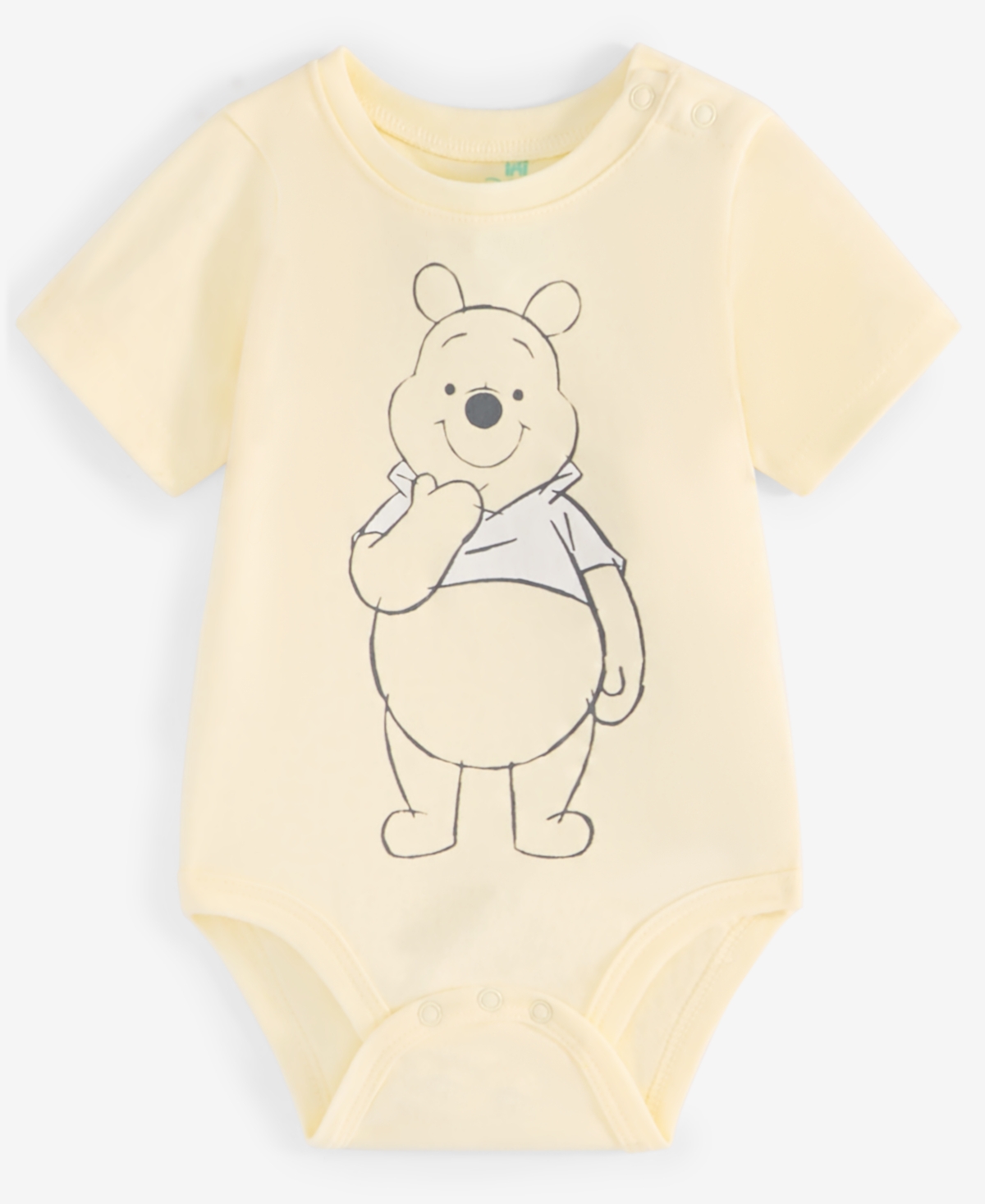 Disney Baby Boys Winnie-the-pooh Bodysuit, Thermal Henley Top & Thermal Pants, 3 Piece Set In Taupe