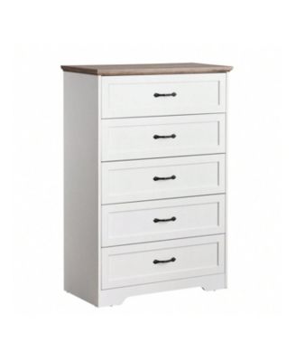 1 PC oak wood Modern 5 Drawers , Closet Organizers And Storage Clothes, Modern Dressers