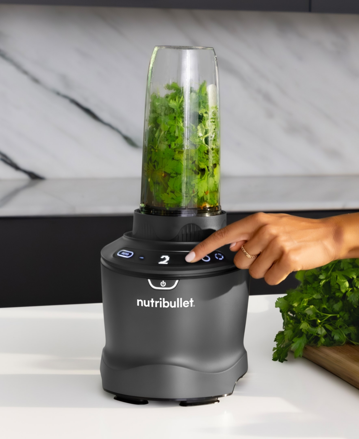 Nutribullet 1400 Watts Smartsense Blender Combo In Gunmetal Grey