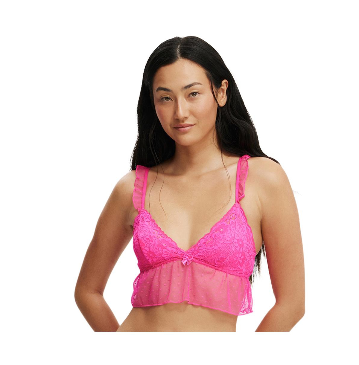 Cotton On Women's Holly Lace Longline Bralette
