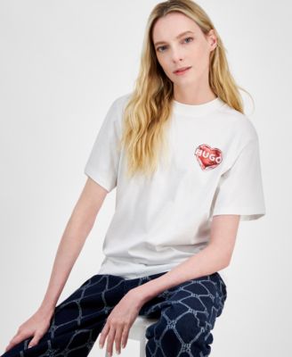 HUGO - Women's Cotton Logo-Print T-Shirt