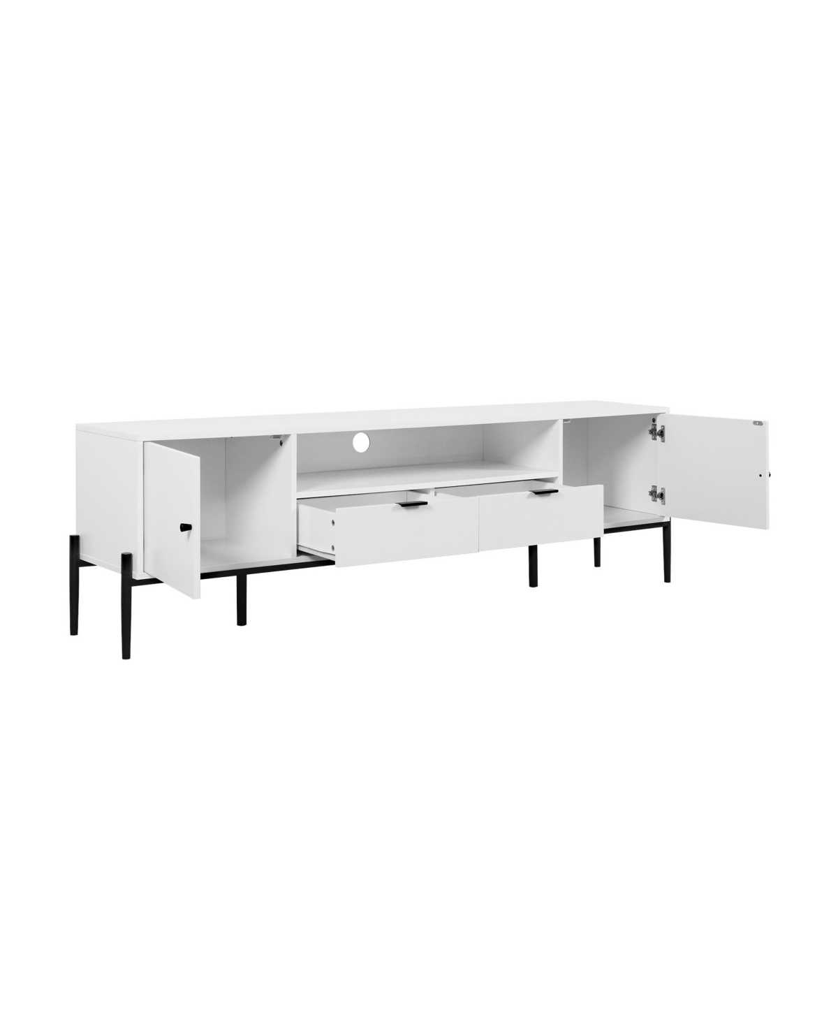 Slickblue Modern Tv Console and Entertainment Center with Storage for Organized Living Room Setup