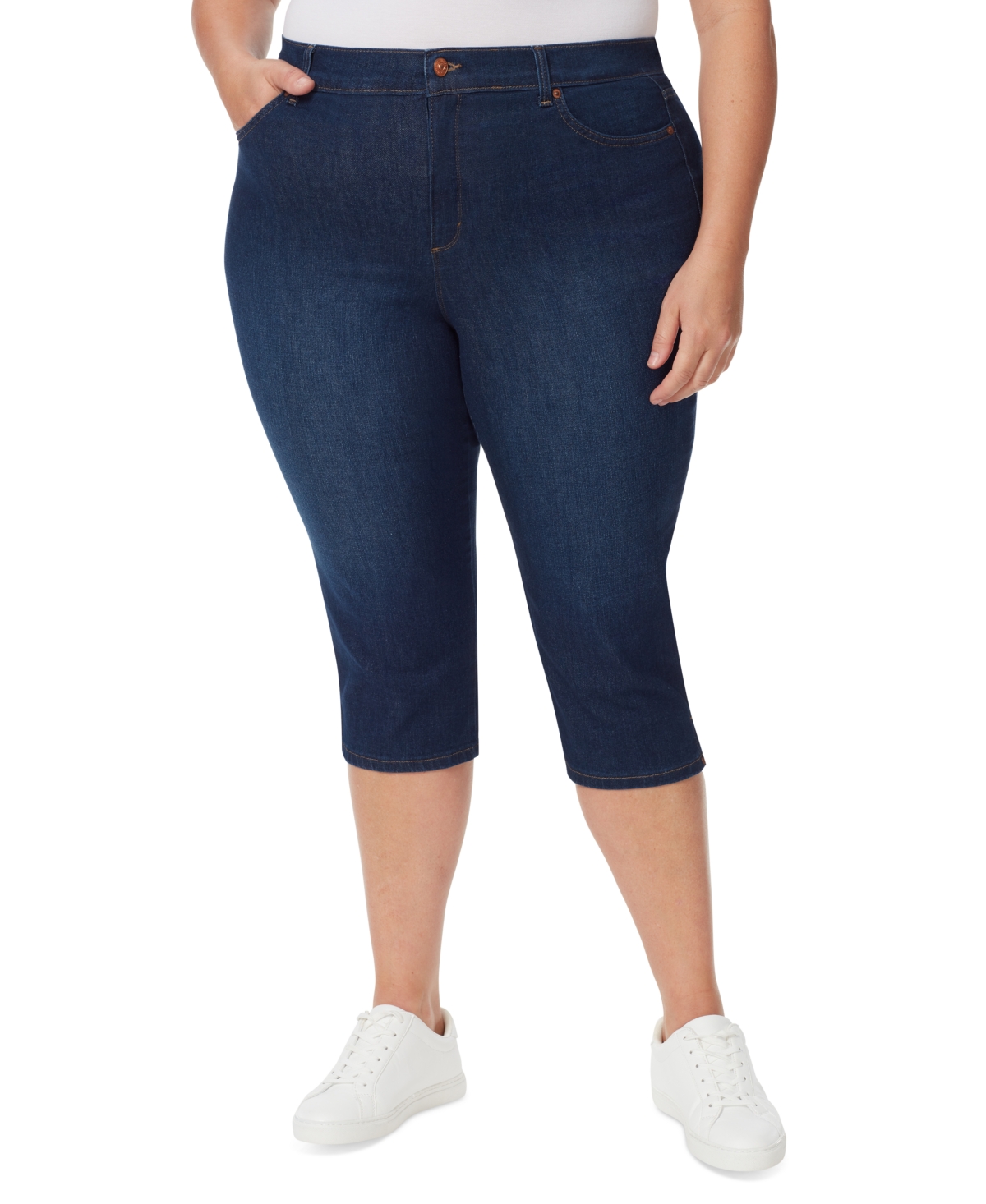 Plus Size Amanda Capri Jeans - Madison