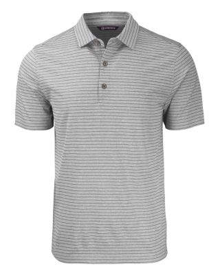 Men's Forge Eco Heather Stripe Stretch Recycled Polo Shirt