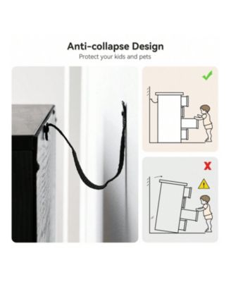 Modern Rattan 5 Drawers Dresser, Double Dresser For Bedroom, Chest Of Drawers Closet Organizers And Storage Clothes For Bedroom Living Room